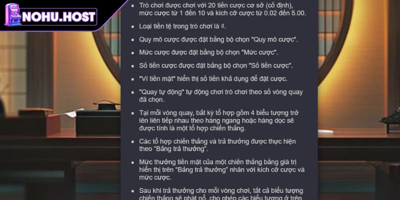 Danh Dự Yakuza NOHU - Trải nghiệm slot đậm chất Nhật Bản 1 Cách tính thắng Danh Dự Yakuza