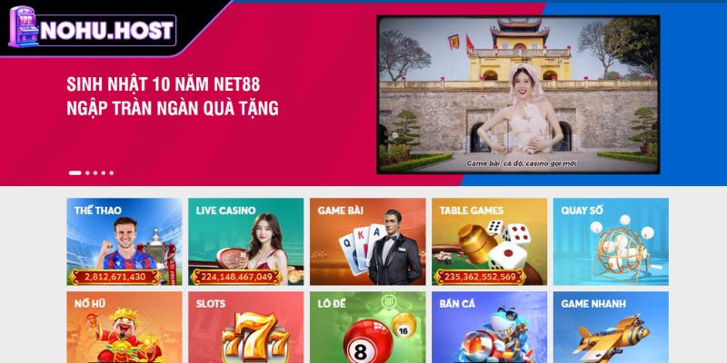 NET88 - Nhà Cái Trực Tuyến Uy Tín, Xanh Chín Và Đẳng Cấp 1 Giới thiệu nhà cái NET88